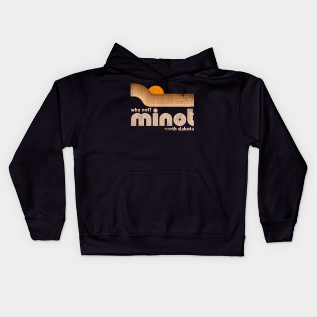 Why Not? Minot North Dakota Kids Hoodie by darklordpug